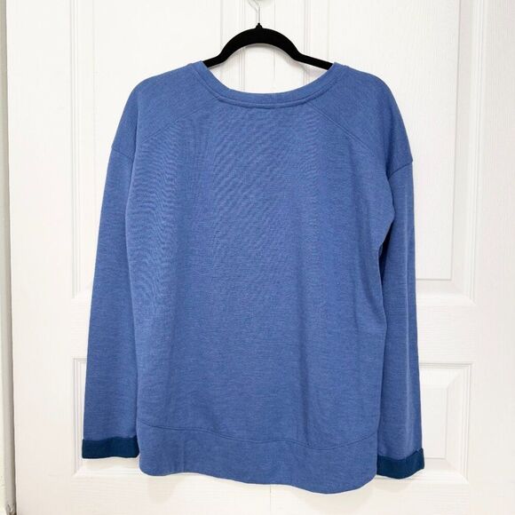 Unisex Wisconsin-Stout Blue Devils Stacked Sweatshirt In Blue Size Large - Picture 2 of 6